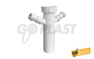 Canotto con cartella 1"1/2x40 con due attacchi lavatrice