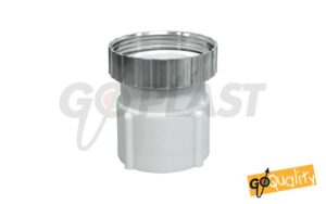 Raccordo ABS per tubo spiralato con ghiera in metallo
