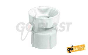 Raccordo ABS per tubo spiralato con ghiera in plastica
