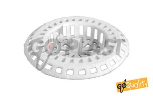 Griglia fermadetriti bianca PVC per piletta lavello Øext.80mm