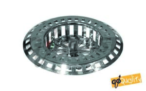 Griglia fermadetriti cromata PVC per piletta lavello Øext.80mm