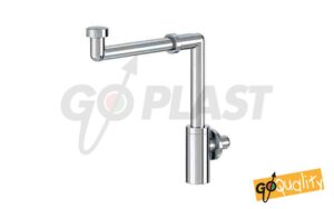 Sifone minimalista SALVASPAZIO per lavabo da 1″1/4 in ABS cromato