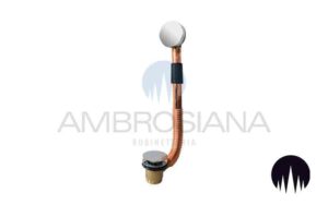 Colonna di scarico vasca in ottone/rame click-clack