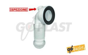Connessione estensibile per WC GO-MAGIC-LUX con curva - con ispezione