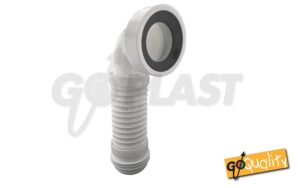 Connessione flessibile per WC in PVC spiralato con curva senza ispezione