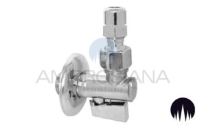 Valvola angolare a sfera con filtro e snodo con leva metallo - 1/2″x1/2″x3/8″ - 10mm