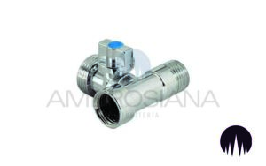 Valvola a sfera 3 vie - M1/2″xM3/4″xF1/2″ - 10mm
