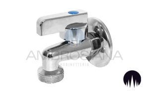 Valvola angolare lavatrice lusso con leva in metallo 1/2″x3/4″