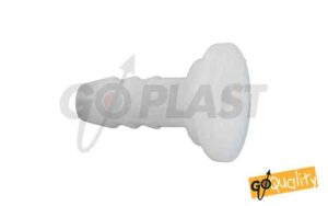 Cartella dritta in nylon da 3/4″ per tubo carico lavatrice con sede piana