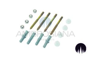 Serie 4 viti acciaio tropicalizzato per WC/bidet