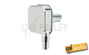 Sifone esterno scatolato per lavatrice in ABS cromato