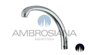 Canna per miscelatore canna alta SEI completa di aeratore e ghiera