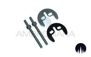 Confezione di fissaggi per miscelatori 2 viti M6 in acciaio INOX
