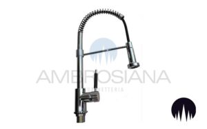 Miscelatore cucina con molla e doccia estraibile H. 50cm