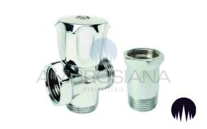 Valvola retrogruppo a 3 vie con distanziatore 3/4″