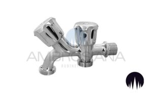Rubinetto multiplo a muro con attacco lavatrice 1/2″x3/4″