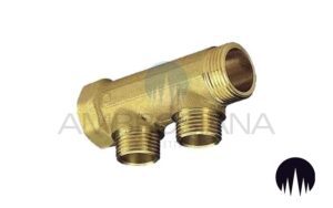 Collettore lineare in ottone stampato 3/4″x1/2″x16mm